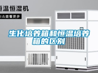 知識百科生化培養(yǎng)箱和恒溫培養(yǎng)箱的區(qū)別