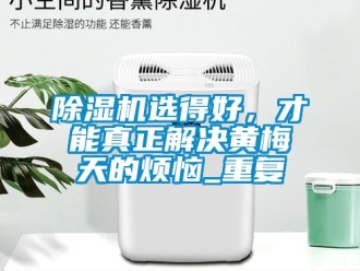 行業(yè)新聞除濕機(jī)選得好，才能真正解決黃梅天的煩惱_重復(fù)