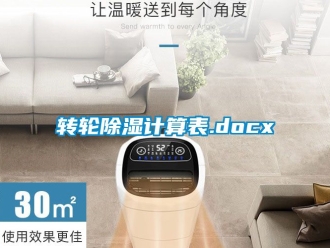 常見問題轉輪除濕計算表.docx