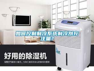 常見問題如何控制制冷系統制冷劑充注量？