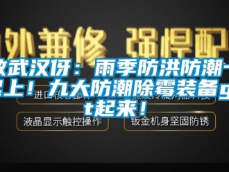 常見問題致武漢伢：雨季防洪防潮一起上！九大防潮除霉裝備get起來！