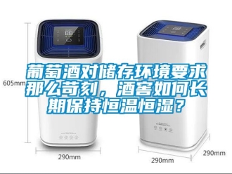 知識百科葡萄酒對儲存環(huán)境要求那么苛刻，酒窖如何長期保持恒溫恒濕？
