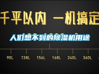 行業新聞人們想不到的除濕機用途
